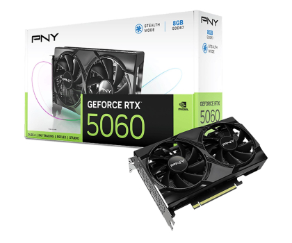 Karta graficzna PNY GeForce RTX 5060 Dual Fan 8GB GDDR7 DLSS4 VCG50608DFXPB1